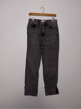 Cello • Black Straight Leg Slits Jeans